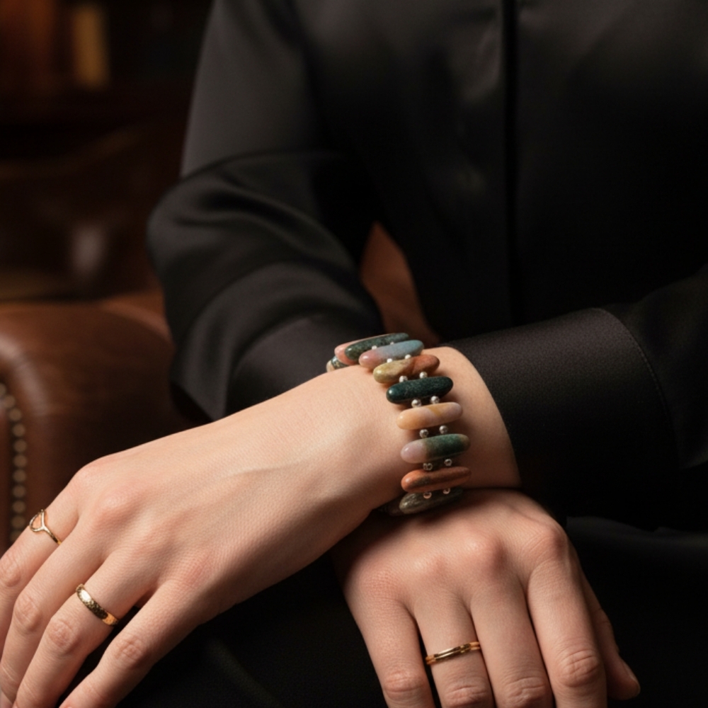 Multicolor Jasper Stone Bracelet